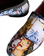 Dolce & Gabbana Multicolor Madonna Majolica Amalfi Men Loafers Men's Shoes