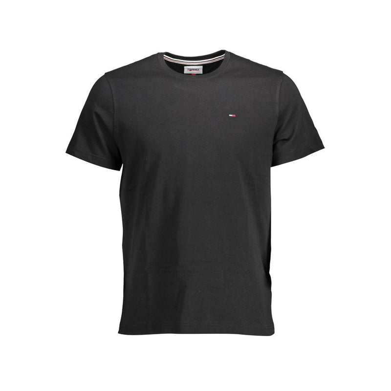 Tommy Hilfiger Black Cotton Men's T-Shirt