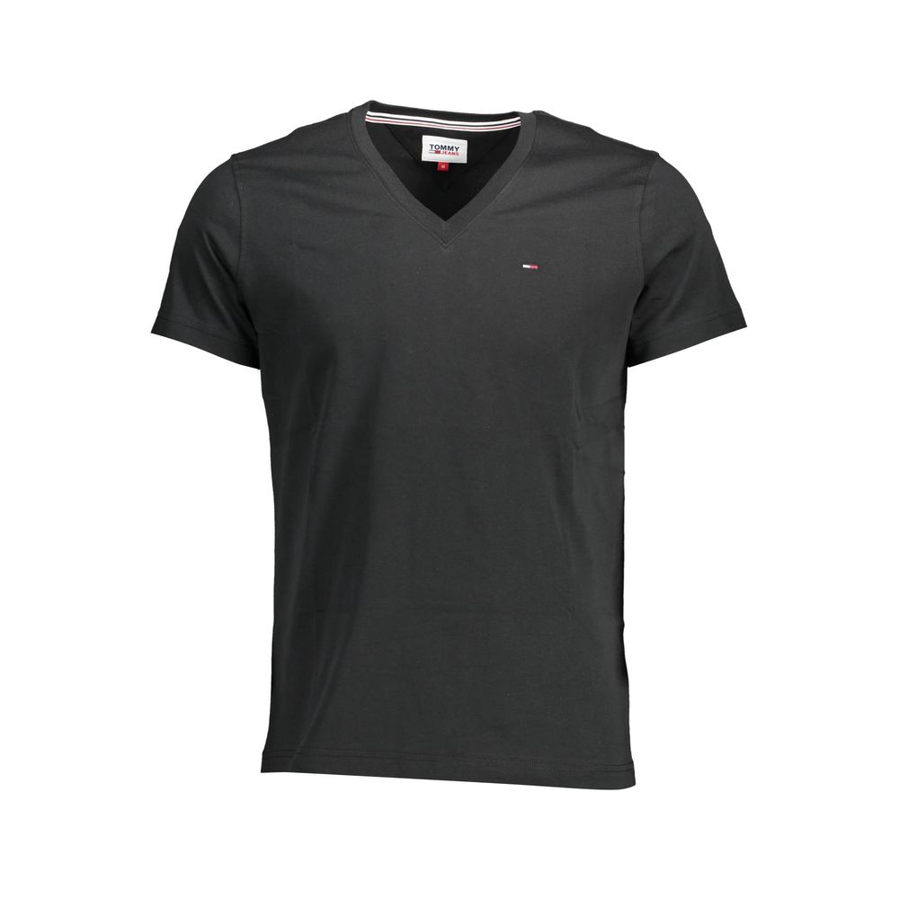 Tommy Hilfiger Black Cotton Men's T-Shirt