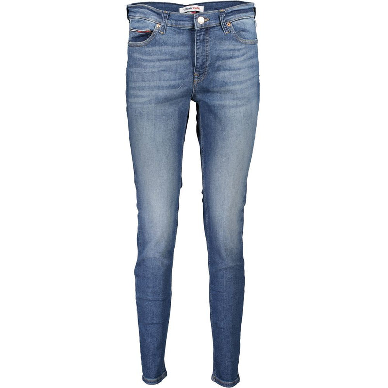 Tommy Hilfiger Blue Cotton Jeans & Women's Pant