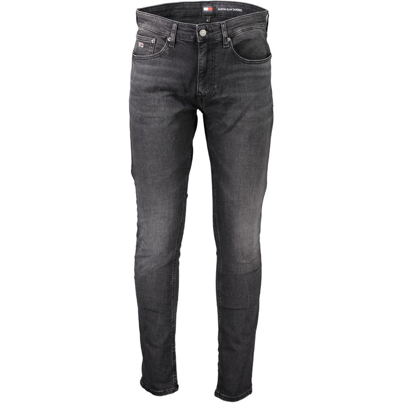 Tommy Hilfiger Black Cotton Jeans & Men's Pant