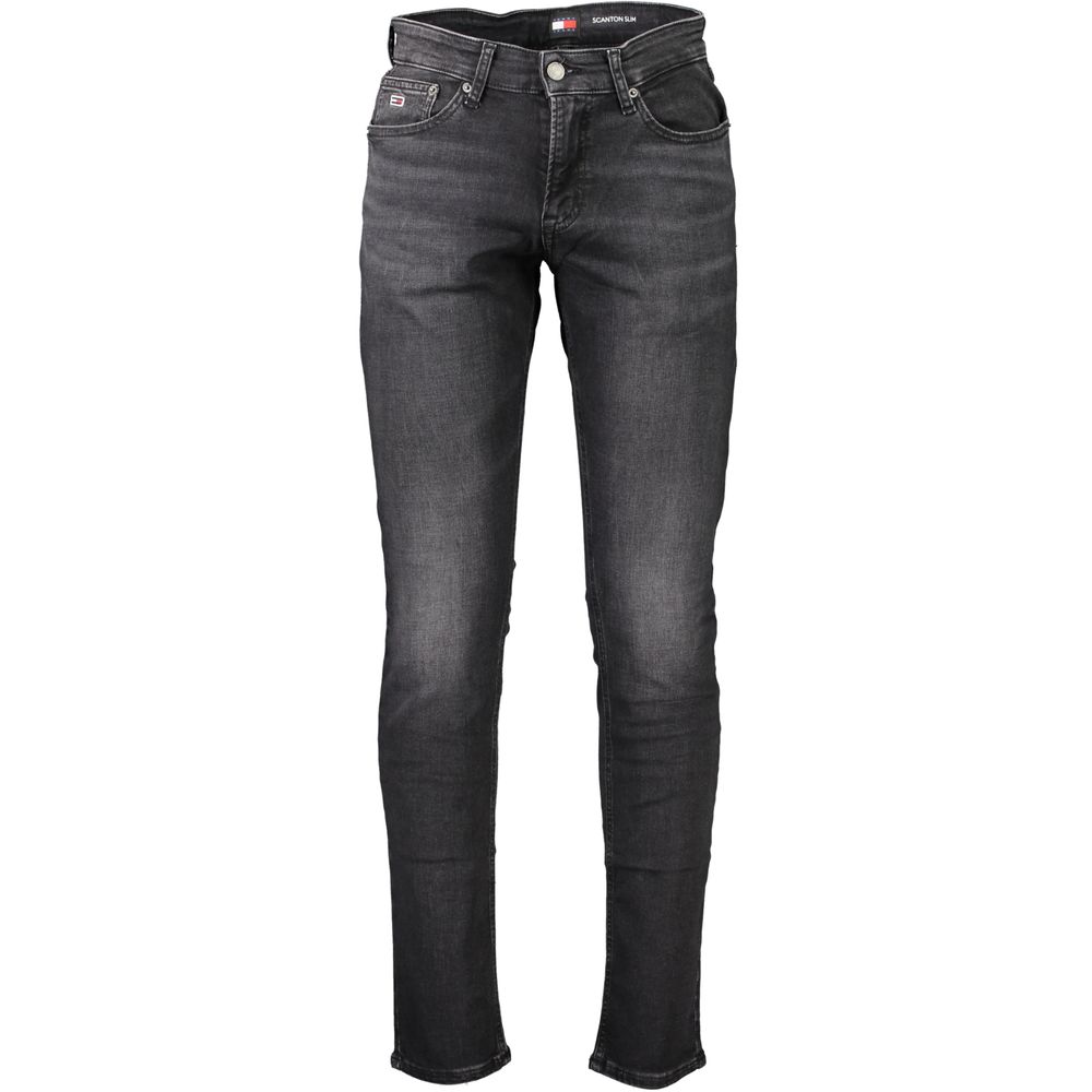 Tommy Hilfiger Black Cotton Jeans & Men's Pant