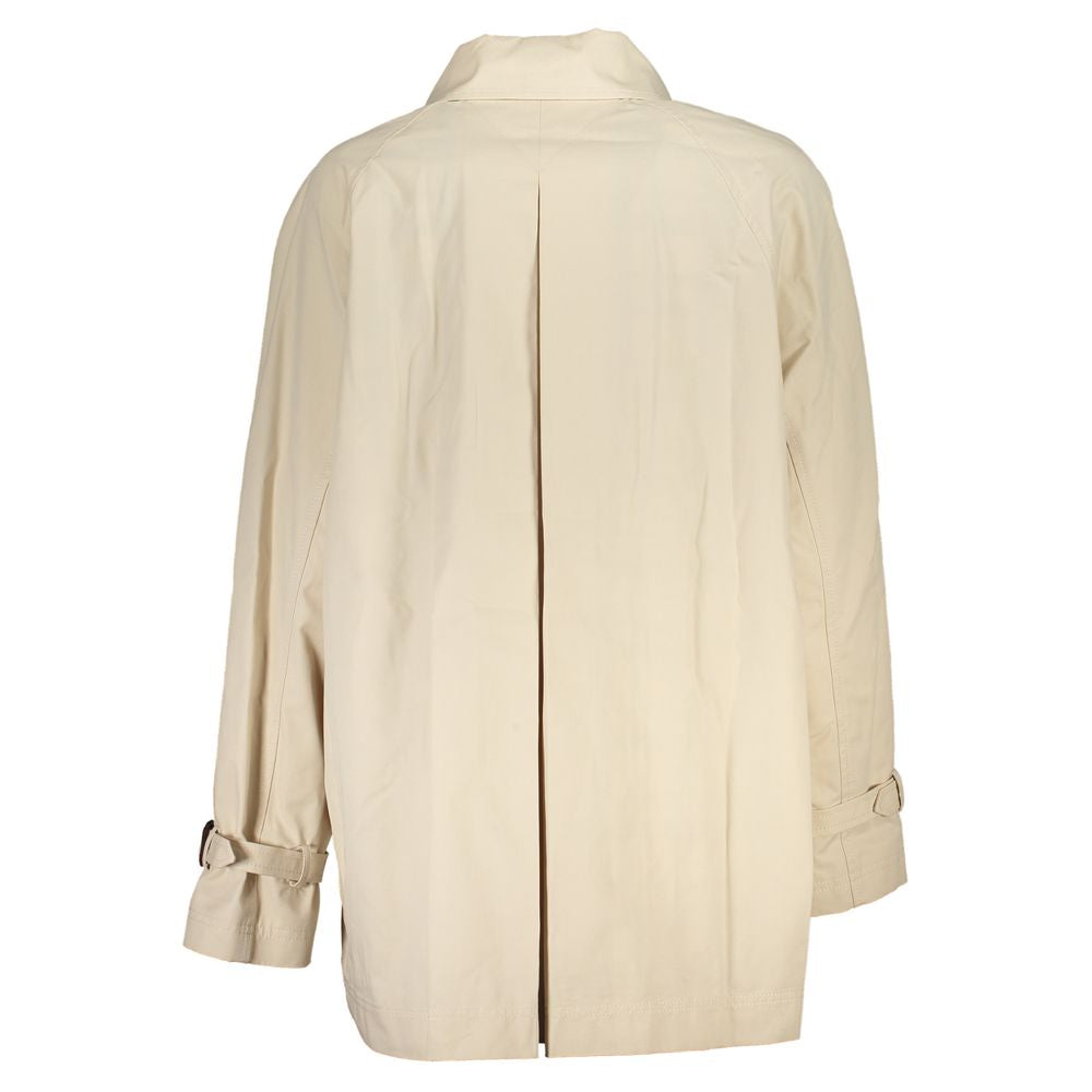 Tommy Hilfiger Beige Cotton Jackets & Women's Coat