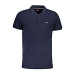 Tommy Hilfiger Blue Cotton Polo Men's Shirt