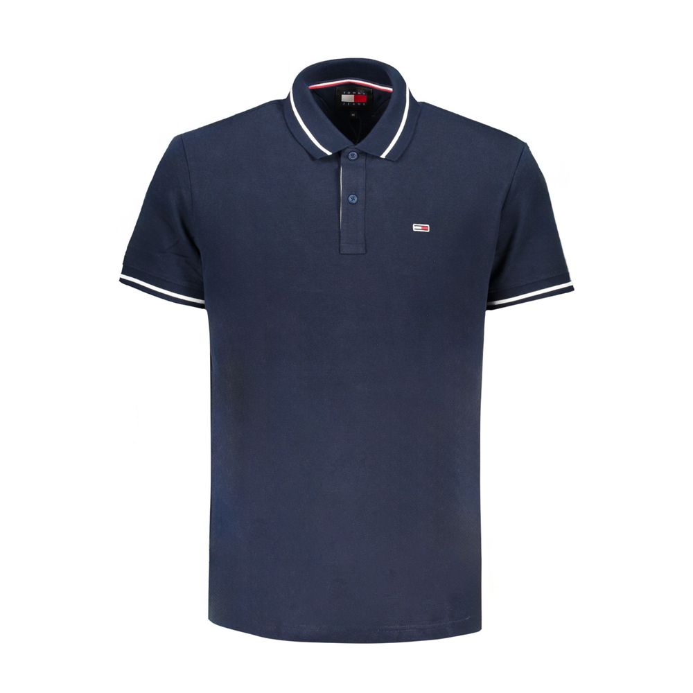 Tommy Hilfiger Blue Cotton Polo Men's Shirt