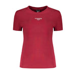 Tommy Hilfiger Red Cotton Tops & Women's T-Shirt