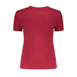 Tommy Hilfiger Red Cotton Tops & Women's T-Shirt