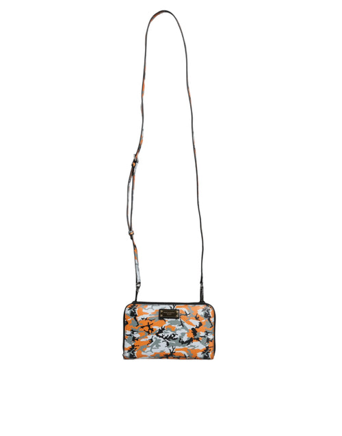 Dolce & Gabbana Multicolor Camouflage Leather Purse Cross Body Women's Bag