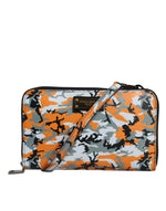 Dolce & Gabbana Multicolor Camouflage Leather Purse Cross Body Women's Bag