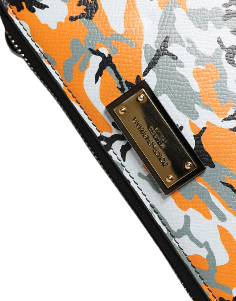 Dolce & Gabbana Multicolor Camouflage Leather Purse Cross Body Women's Bag