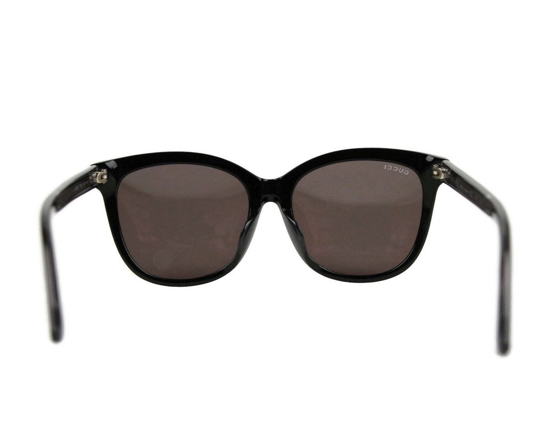 Gucci Acetate Grey Reflective Lenses Sunglasses - Black