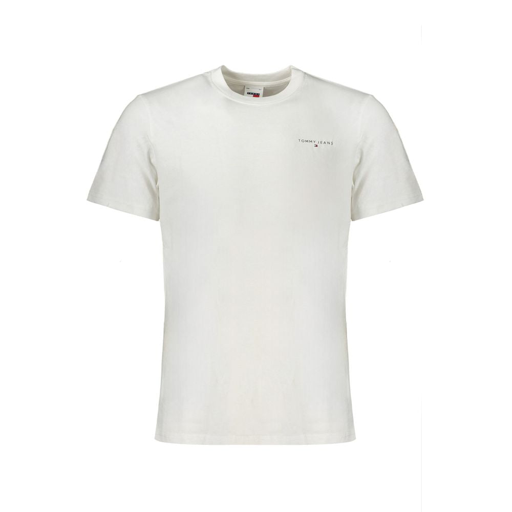 Tommy Hilfiger White Cotton Men Men's T-Shirt