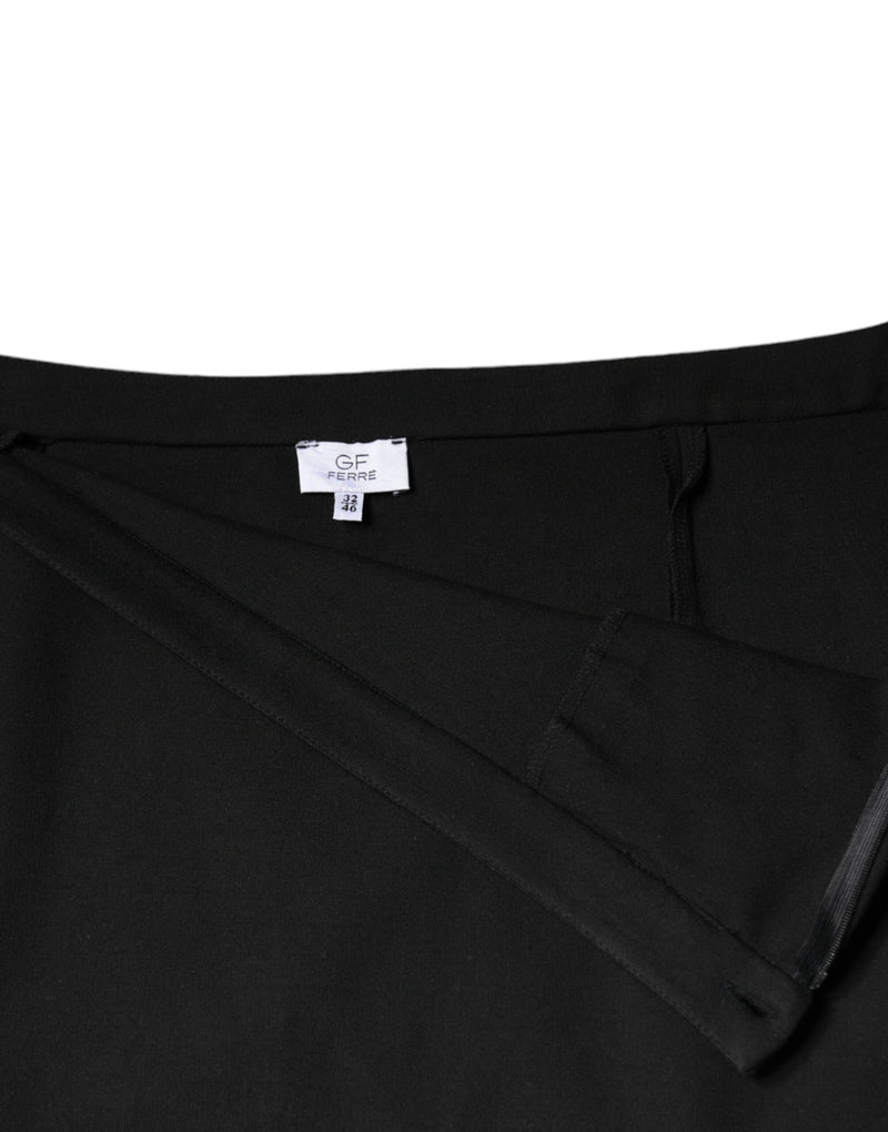 GF Ferre Black Straight Pencil Cut Knee Length Women's Skirt (Pre-Owned)