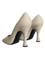 Dolce & Gabbana Beige Suede Leather High Heels Pumps Women's Shoes (Pre-Owned)