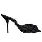 Dolce & Gabbana Black Cotton Women's Sandal