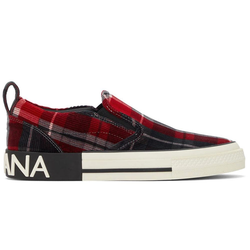 Dolce & Gabbana Red Cotton Men's Sneaker