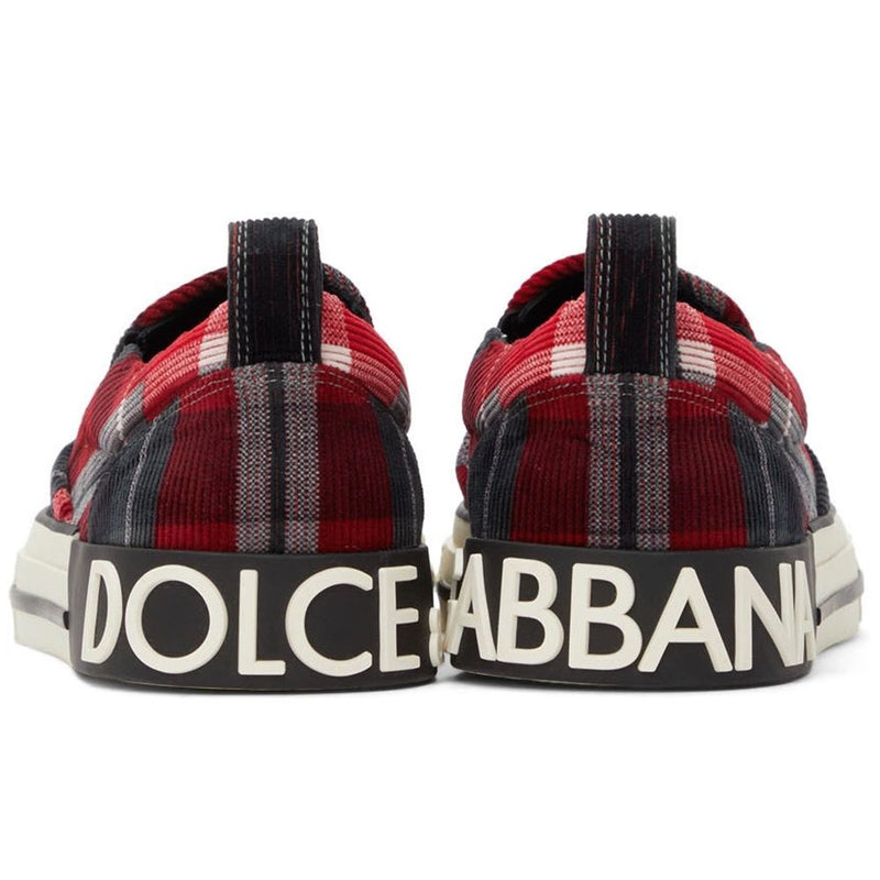 Dolce & Gabbana Red Cotton Men's Sneaker