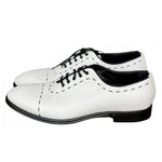 Dolce & Gabbana White Leather Di Calfskin Men's Formal