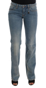 Costume National Chic Classic Fit Straight Blue Women's Jeans