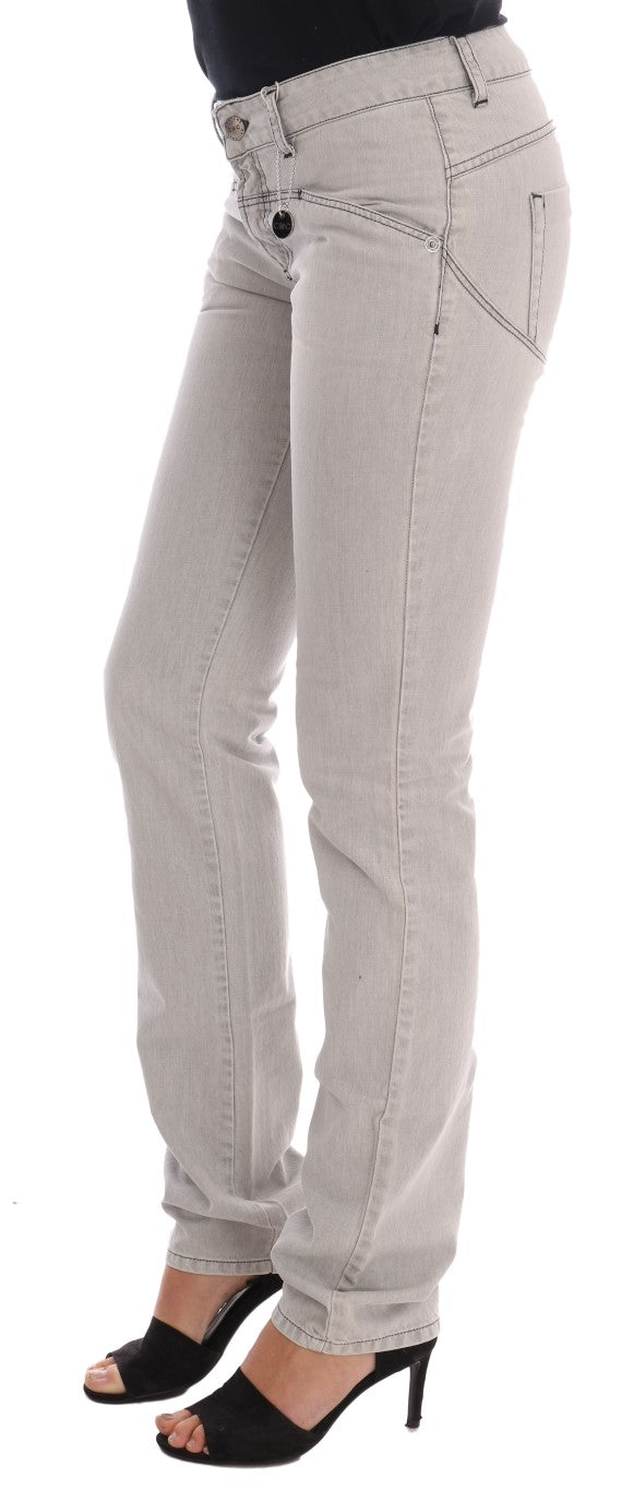 Costume National Sophisticated Gray Super Slim Women's Jeans