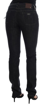 Costume National Svelte Dark Blue Cotton Slim Women's Jeans