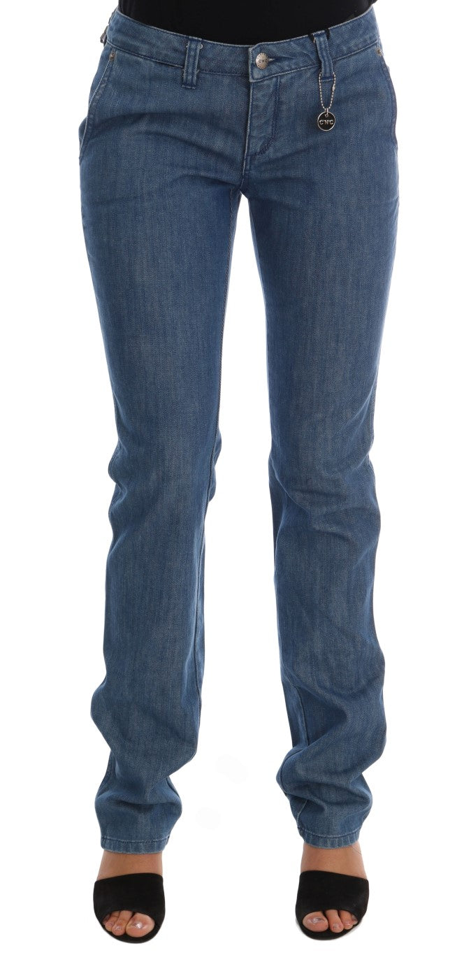 Costume National Super Slim Blue Wash Cotton Women's Jeans