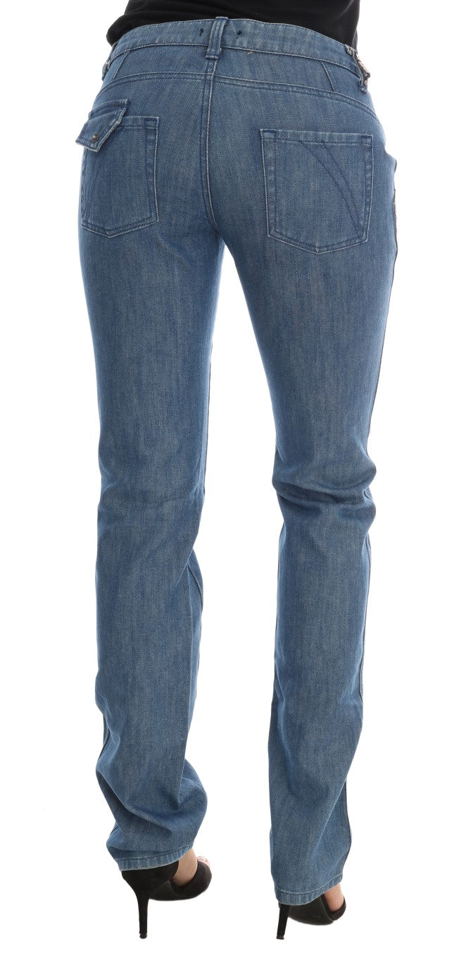 Costume National Super Slim Blue Wash Cotton Women's Jeans