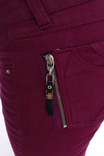 Costume National Elegant Purple Super Slim Women's Jeans