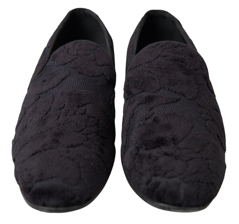 Dolce & Gabbana Exquisite Black Vintage Loafers for Men's Men