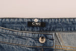 Costume National Chic Blue Slim Fit Designer Women's Jeans