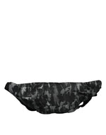 Dolce & Gabbana Black Leopard Fabric Belt Waist Fanny Pack Women's Bag (Pre-Owned)