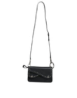 Dolce & Gabbana Black Small Leather Studded Shoulder Crossbody Women's Bag (Pre-Owned)