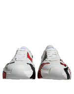 Dolce & Gabbana White Daymaster Hand Painted Sneakers Men's Shoes