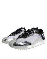 Dolce & Gabbana Silver Black Nylon NS1 Low Top Sneakers Men's Shoes (Pre-Owned)