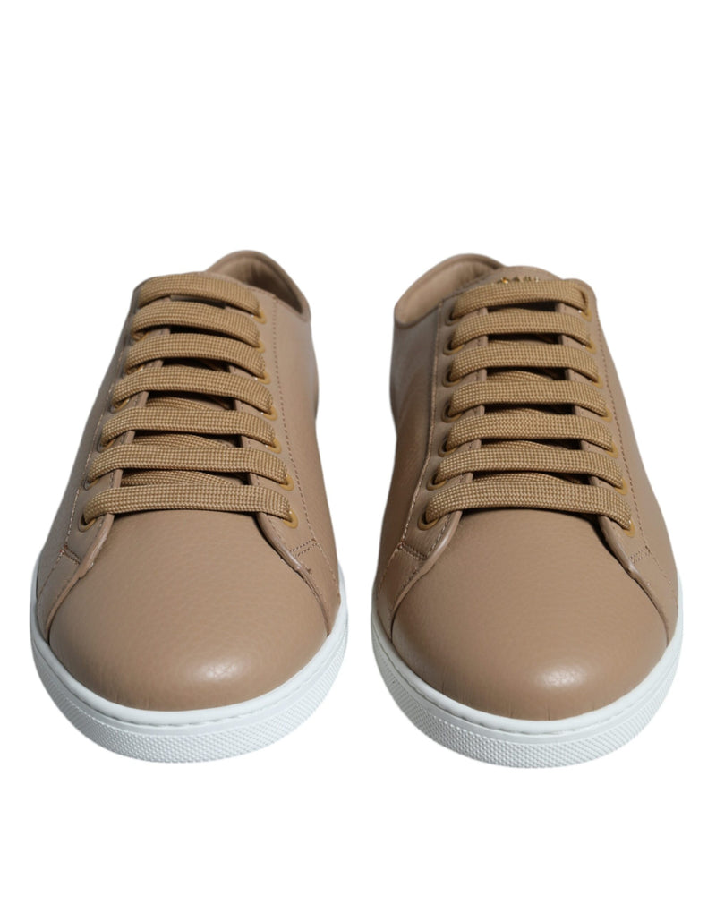 Dolce & Gabbana Brown Low Top Men Saint Tropez Sneakers Men's Shoes