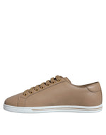 Dolce & Gabbana Brown Low Top Men Saint Tropez Sneakers Men's Shoes