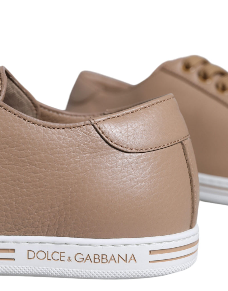 Dolce & Gabbana Brown Low Top Men Saint Tropez Sneakers Men's Shoes