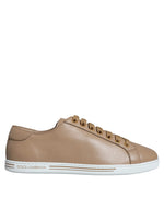 Dolce & Gabbana Brown Low Top Men Saint Tropez Sneakers Men's Shoes