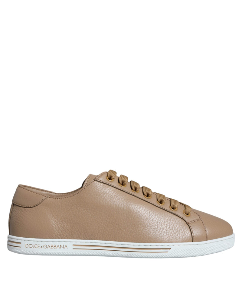 Dolce & Gabbana Brown Low Top Men Saint Tropez Sneakers Men's Shoes