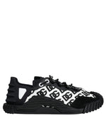 Dolce & Gabbana Black Logo Lace Up Low Top NS1 Sneakers Men's Shoes (Pre-Owned)