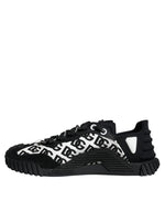 Dolce & Gabbana Black Logo Lace Up Low Top NS1 Sneakers Men's Shoes (Pre-Owned)