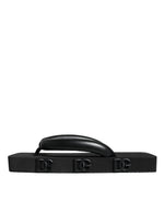 Dolce & Gabbana Black Rubber Flip Flops Slide Sandals Men's Shoes (Pre-Owned)