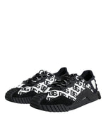 Dolce & Gabbana Black Logo Lace Up Low Top NS1 Sneakers Men's Shoes (Pre-Owned)