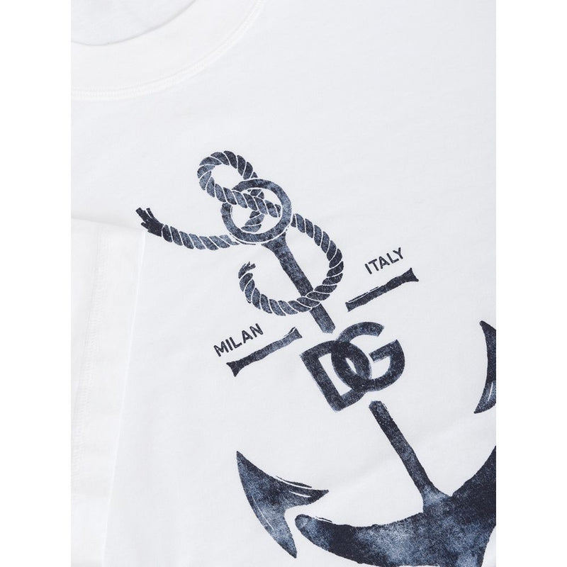 Dolce & Gabbana White Cotton Men's T-Shirt