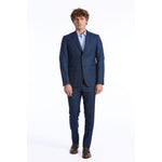 Baldinini Trend Blue Wool Men's Suit