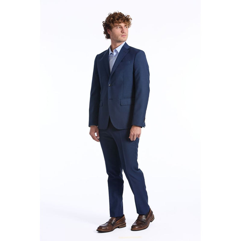 Baldinini Trend Blue Wool Men's Suit