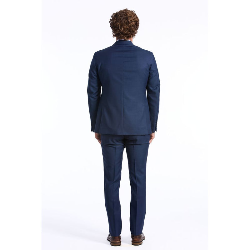 Baldinini Trend Blue Wool Men's Suit