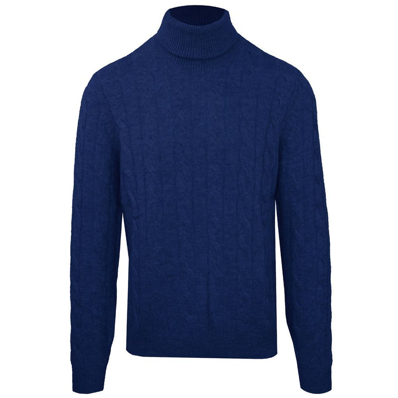 Malo Blue Wool Men Men's Sweater