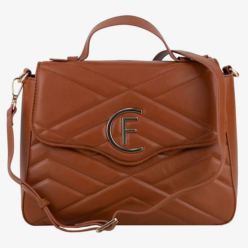 CRISTINAEFFE Brown Artificial Leather Women Crossbody Women's Bag