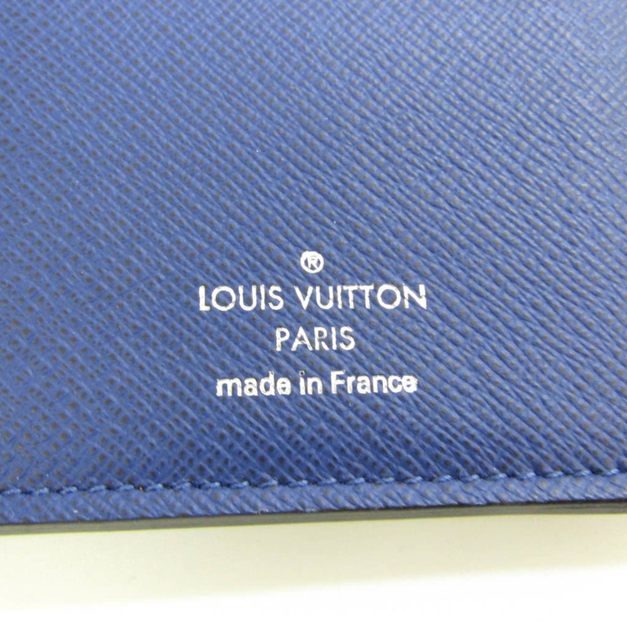 Louis Vuitton Portefeuille Brazza Leather Wallet (pre-owned) in Blue for Men